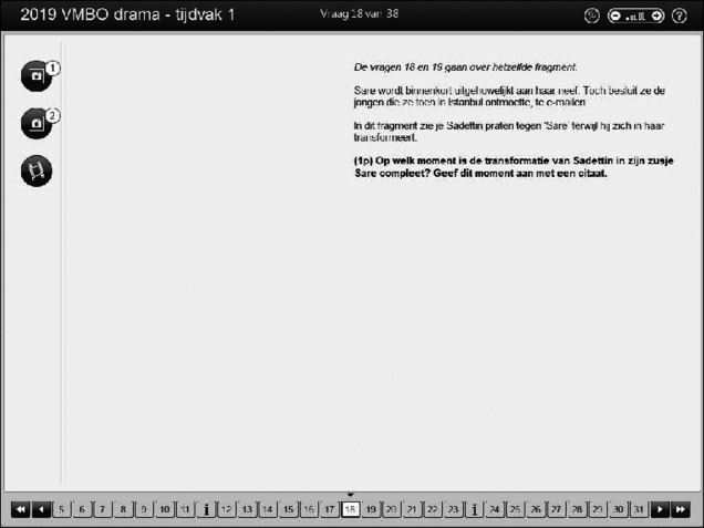 Opgaven examen VMBO GLTL drama 2019, tijdvak 1. Pagina 23