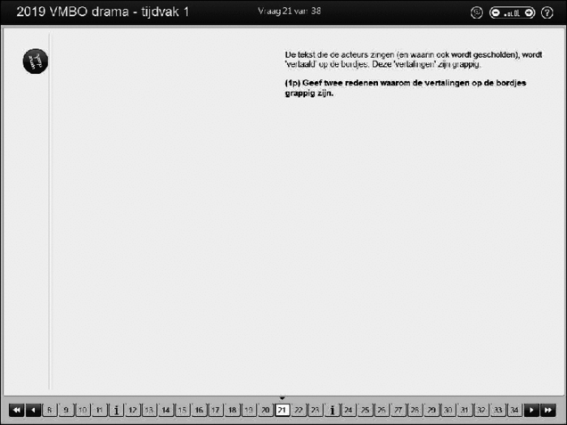 Opgaven examen VMBO GLTL drama 2019, tijdvak 1. Pagina 26