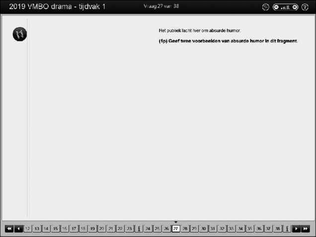 Opgaven examen VMBO GLTL drama 2019, tijdvak 1. Pagina 33