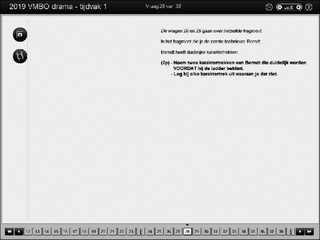 Opgaven examen VMBO GLTL drama 2019, tijdvak 1. Pagina 34