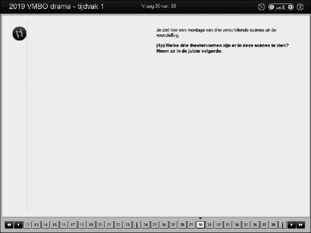 Opgaven examen VMBO GLTL drama 2019, tijdvak 1. Pagina 36