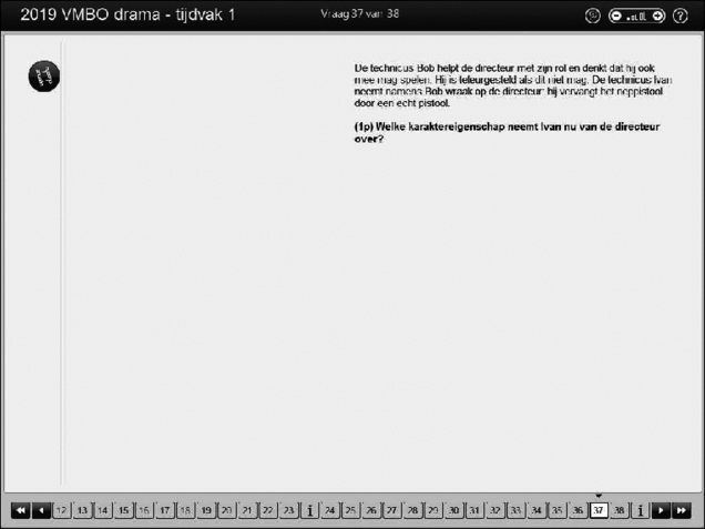 Opgaven examen VMBO GLTL drama 2019, tijdvak 1. Pagina 43