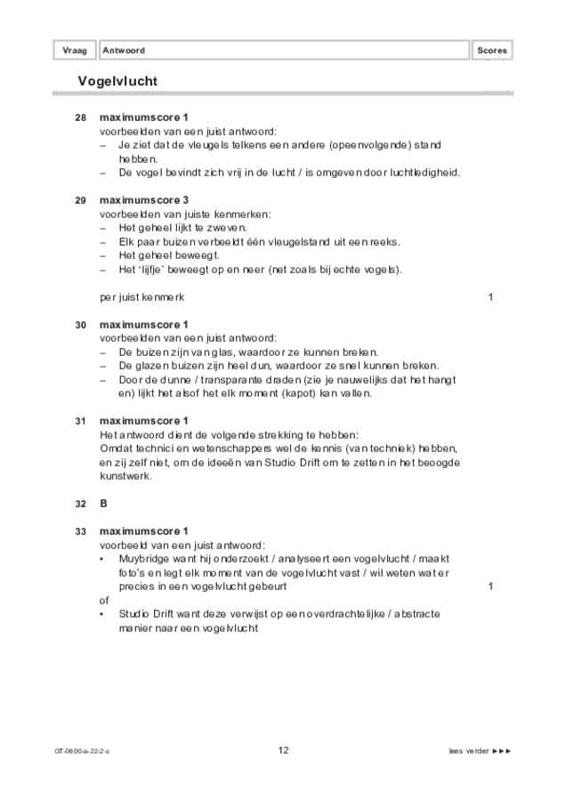 Correctievoorschrift examen VMBO GLTL beeldende vakken 2022, tijdvak 2. Pagina 12