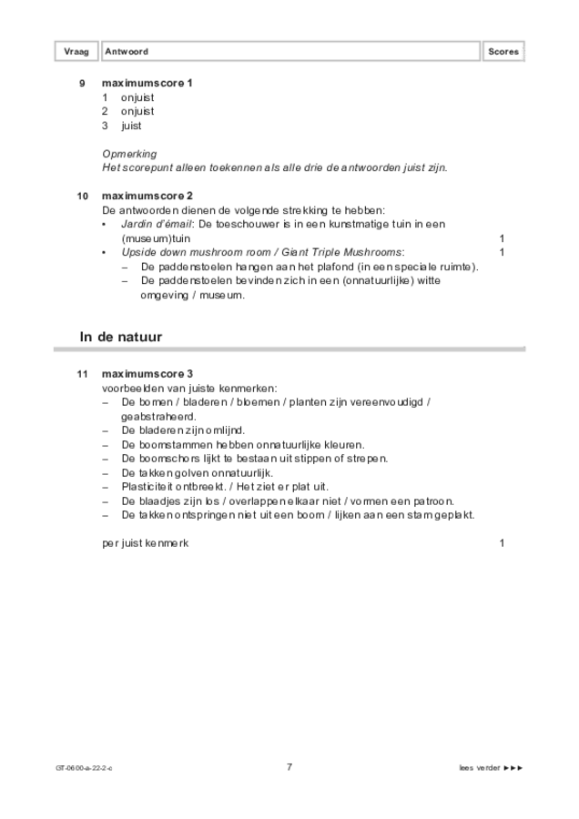 Correctievoorschrift examen VMBO GLTL beeldende vakken 2022, tijdvak 2. Pagina 7