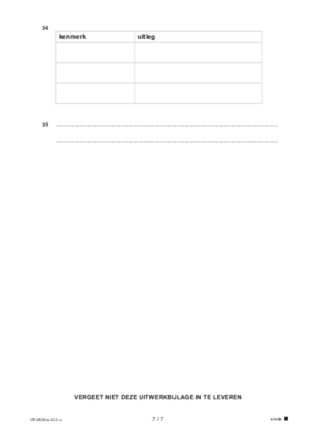 Uitwerkbijlage examen VMBO GLTL beeldende vakken 2022, tijdvak 2. Pagina 7