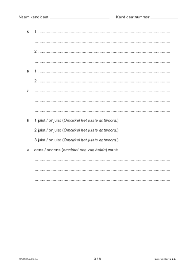 Uitwerkbijlage examen VMBO GLTL beeldende vakken 2023, tijdvak 1. Pagina 3