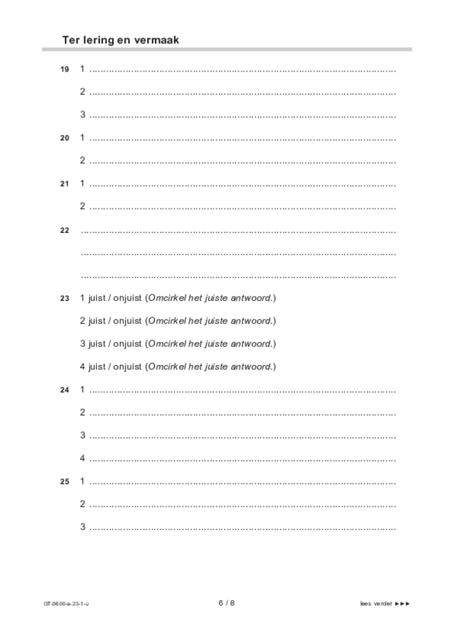 Uitwerkbijlage examen VMBO GLTL beeldende vakken 2023, tijdvak 1. Pagina 6