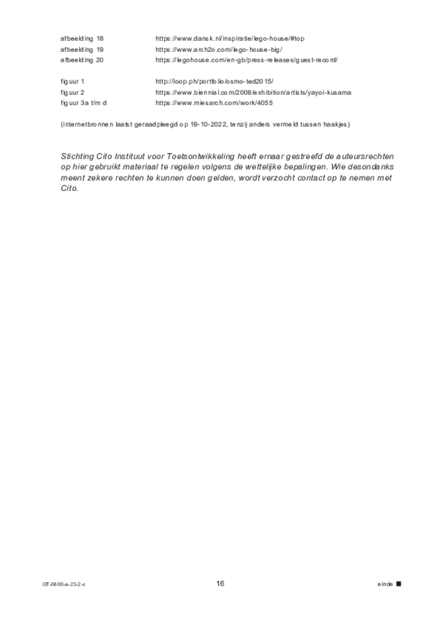 Correctievoorschrift examen VMBO GLTL beeldende vakken 2023, tijdvak 2. Pagina 16