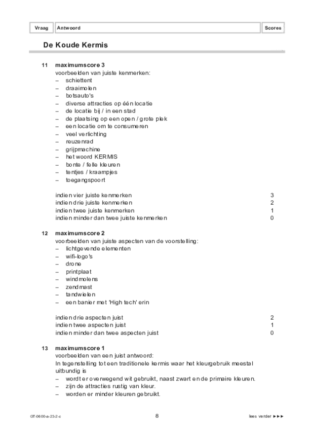 Correctievoorschrift examen VMBO GLTL beeldende vakken 2023, tijdvak 2. Pagina 8