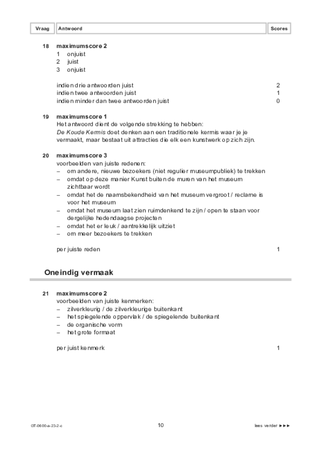 Correctievoorschrift examen VMBO GLTL beeldende vakken 2023, tijdvak 2. Pagina 10