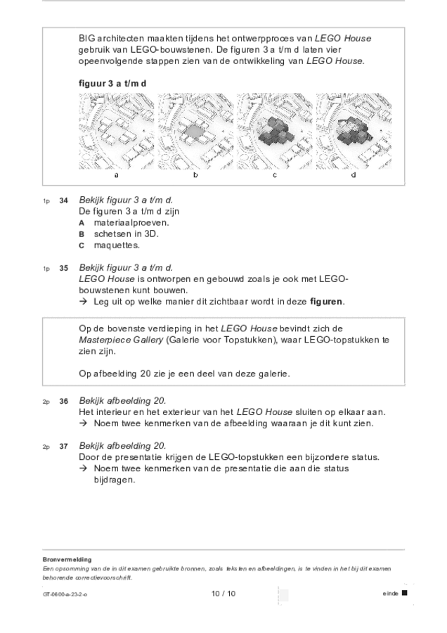 Opgaven examen VMBO GLTL beeldende vakken 2023, tijdvak 2. Pagina 10