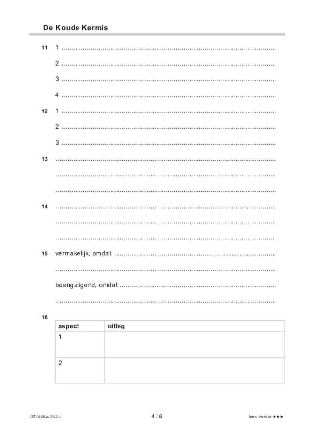 Uitwerkbijlage examen VMBO GLTL beeldende vakken 2023, tijdvak 2. Pagina 4