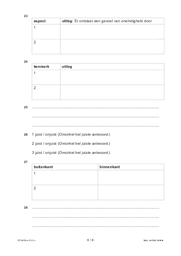 Uitwerkbijlage examen VMBO GLTL beeldende vakken 2023, tijdvak 2. Pagina 6