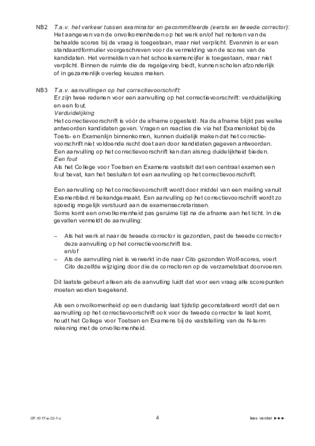 Correctievoorschrift examen VMBO GLTL Fries 2022, tijdvak 1. Pagina 4