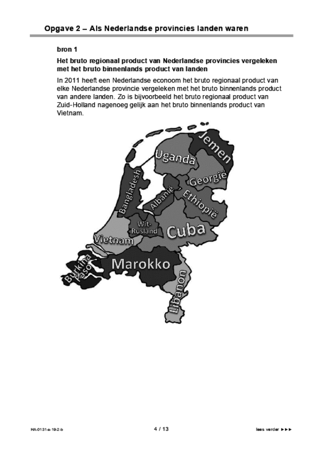 Bijlage examen HAVO aardrijkskunde 2019, tijdvak 2. Pagina 4