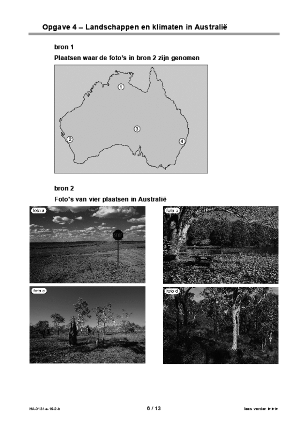 Bijlage examen HAVO aardrijkskunde 2019, tijdvak 2. Pagina 6