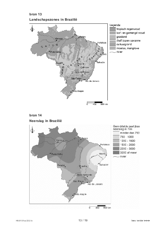 Bijlage examen HAVO aardrijkskunde 2022, tijdvak 2. Pagina 13