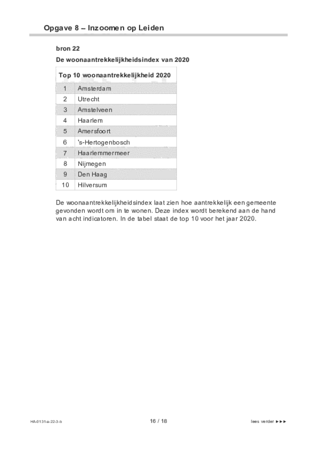 Bijlage examen HAVO aardrijkskunde 2022, tijdvak 3. Pagina 16