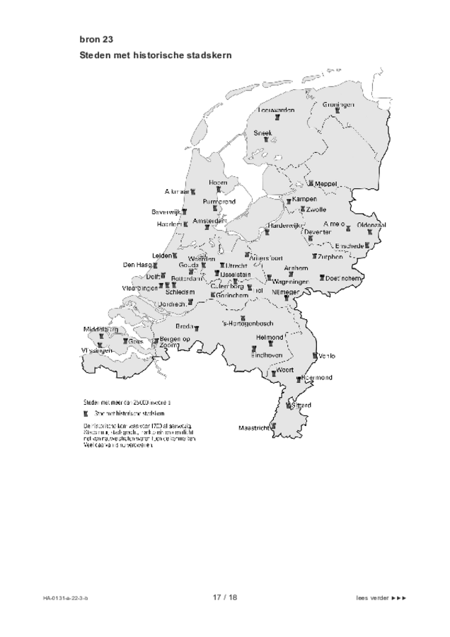Bijlage examen HAVO aardrijkskunde 2022, tijdvak 3. Pagina 17