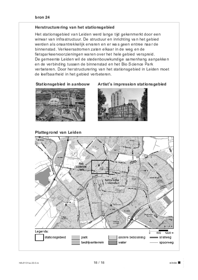 Bijlage examen HAVO aardrijkskunde 2022, tijdvak 3. Pagina 18