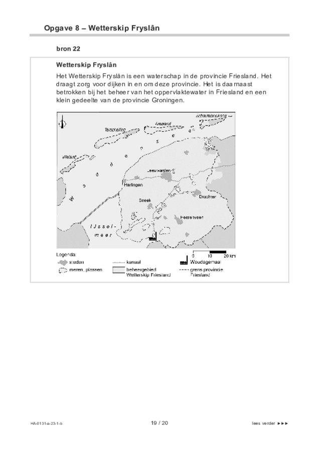 Bijlage examen HAVO aardrijkskunde 2023, tijdvak 1. Pagina 19