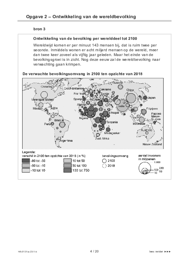 Bijlage examen HAVO aardrijkskunde 2023, tijdvak 1. Pagina 4
