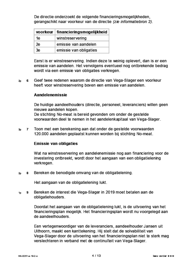 Opgaven examen HAVO management & organisatie 2019, tijdvak 2. Pagina 4