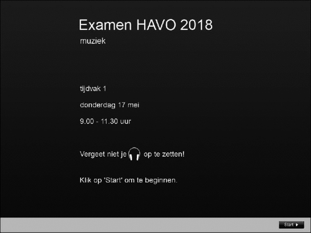 Opgaven examen HAVO muziek 2018, tijdvak 1. Pagina 1