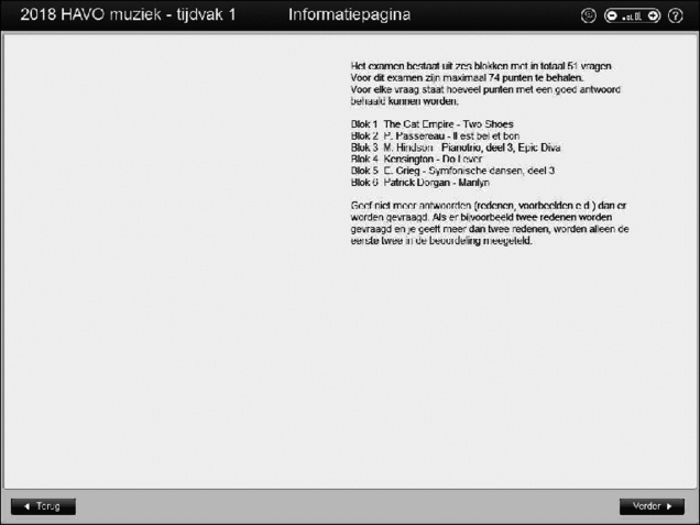 Opgaven examen HAVO muziek 2018, tijdvak 1. Pagina 3
