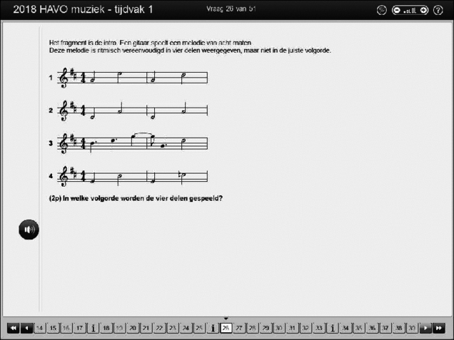 Opgaven examen HAVO muziek 2018, tijdvak 1. Pagina 33