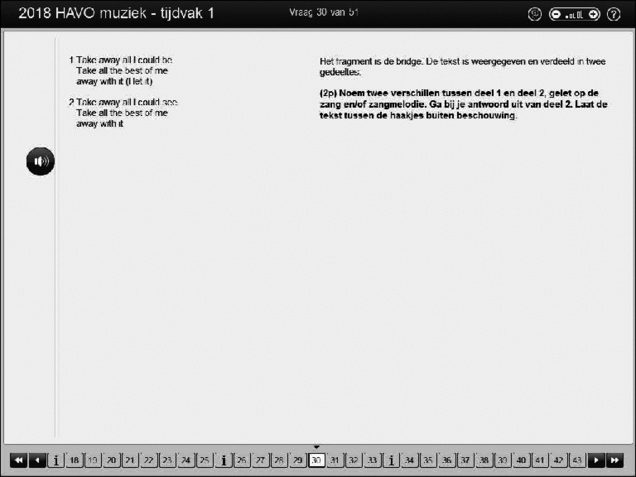 Opgaven examen HAVO muziek 2018, tijdvak 1. Pagina 37