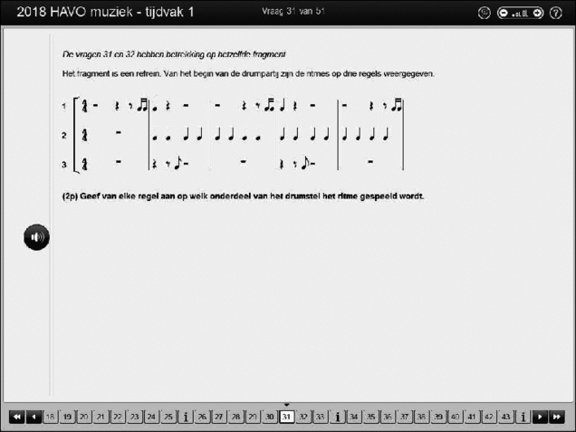 Opgaven examen HAVO muziek 2018, tijdvak 1. Pagina 38