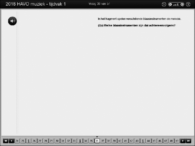 Opgaven examen HAVO muziek 2018, tijdvak 1. Pagina 44