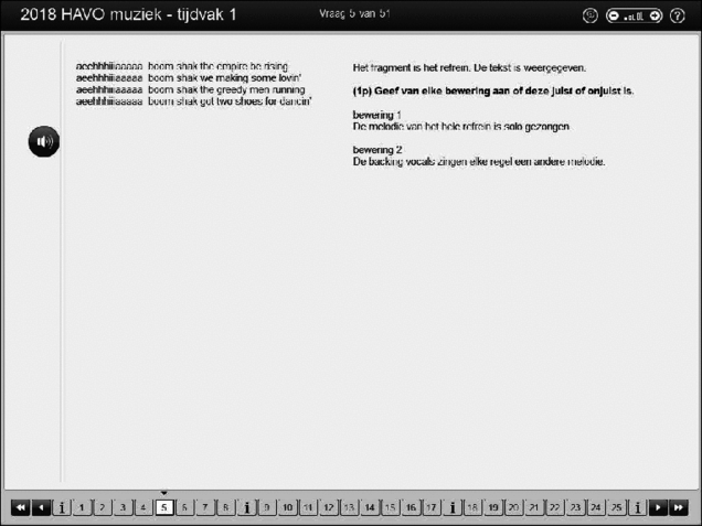 Opgaven examen HAVO muziek 2018, tijdvak 1. Pagina 9