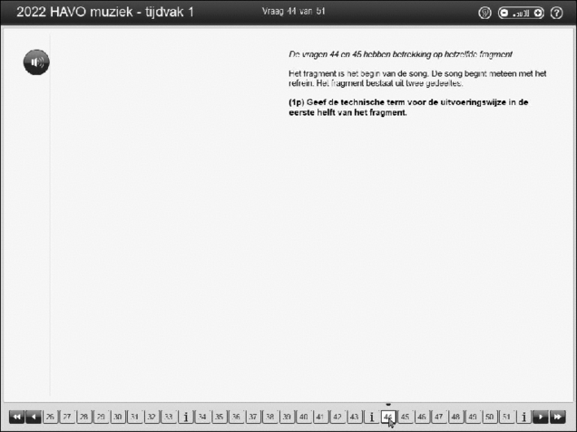 Opgaven examen HAVO muziek 2022, tijdvak 1. Pagina 52