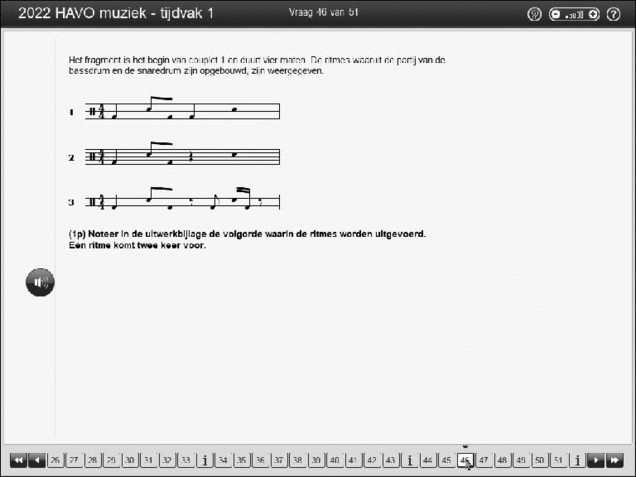 Opgaven examen HAVO muziek 2022, tijdvak 1. Pagina 54