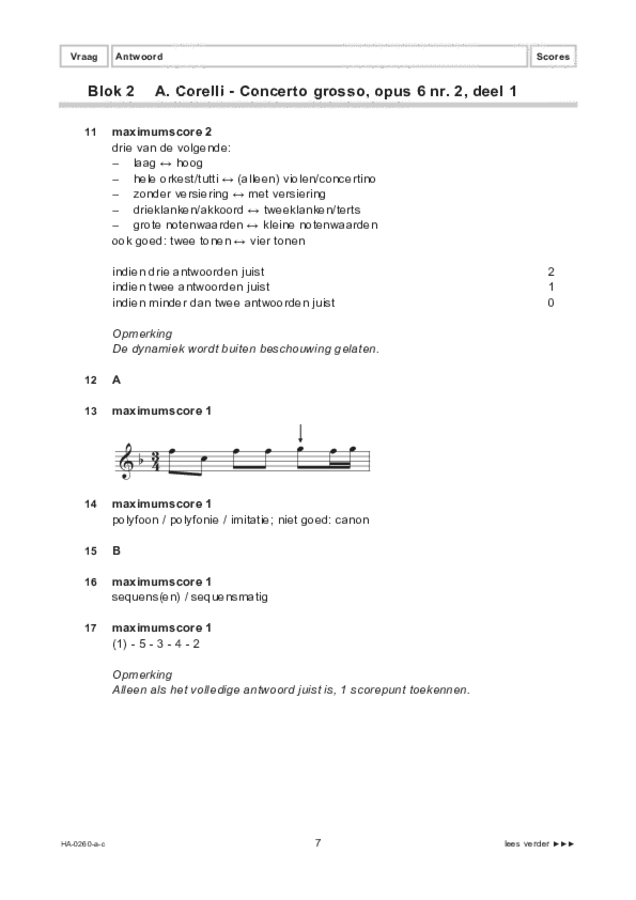 Correctievoorschrift examen HAVO muziek 2022, tijdvak 2. Pagina 7