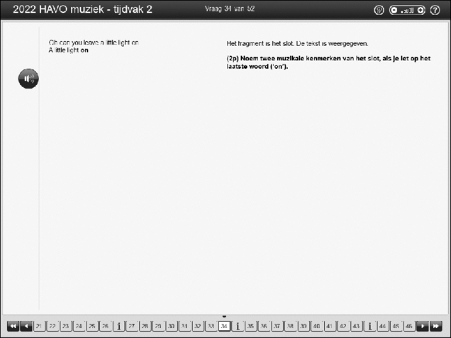 Opgaven examen HAVO muziek 2022, tijdvak 2. Pagina 41