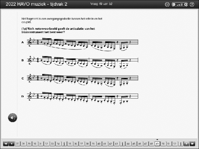Opgaven examen HAVO muziek 2022, tijdvak 2. Pagina 58