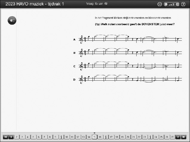 Opgaven examen HAVO muziek 2023, tijdvak 1. Pagina 19