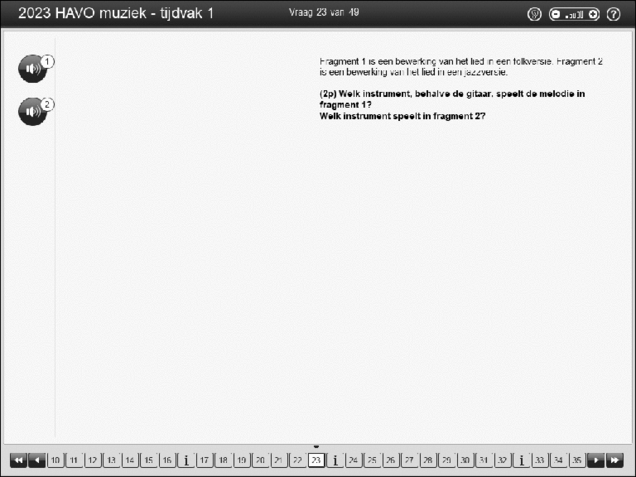 Opgaven examen HAVO muziek 2023, tijdvak 1. Pagina 28