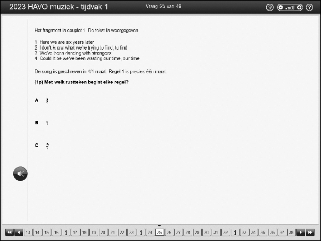 Opgaven examen HAVO muziek 2023, tijdvak 1. Pagina 31