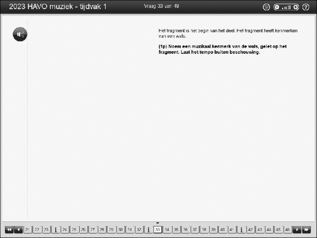 Opgaven examen HAVO muziek 2023, tijdvak 1. Pagina 40