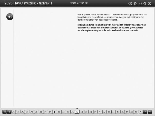 Opgaven examen HAVO muziek 2023, tijdvak 1. Pagina 44