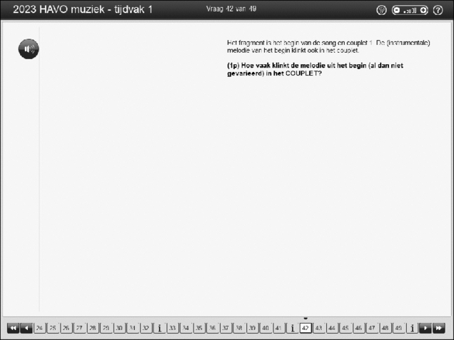 Opgaven examen HAVO muziek 2023, tijdvak 1. Pagina 50
