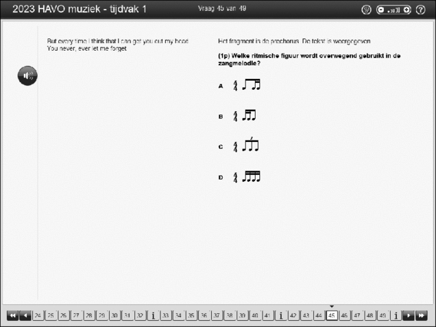 Opgaven examen HAVO muziek 2023, tijdvak 1. Pagina 53