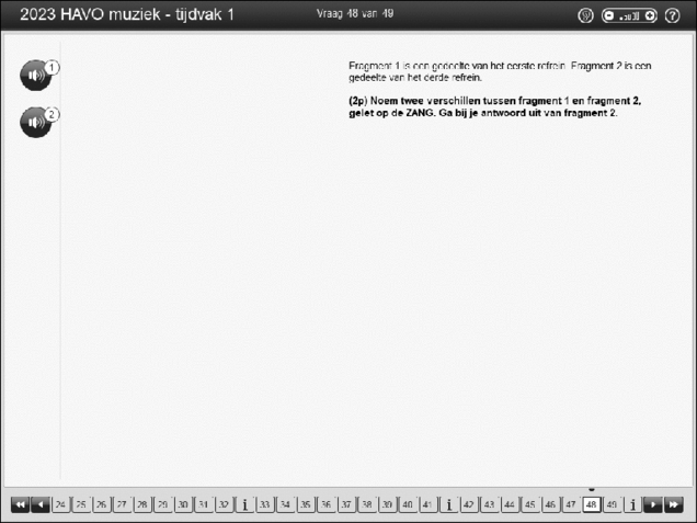 Opgaven examen HAVO muziek 2023, tijdvak 1. Pagina 56