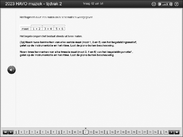 Opgaven examen HAVO muziek 2023, tijdvak 2. Pagina 16
