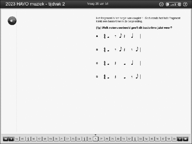 Opgaven examen HAVO muziek 2023, tijdvak 2. Pagina 32