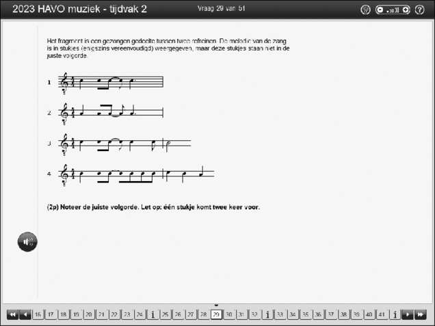 Opgaven examen HAVO muziek 2023, tijdvak 2. Pagina 35